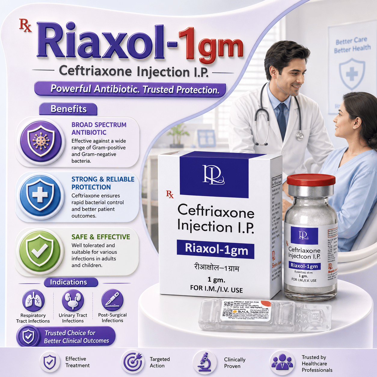 RIAXOL-1gm Inj. , Mrp : 67.00