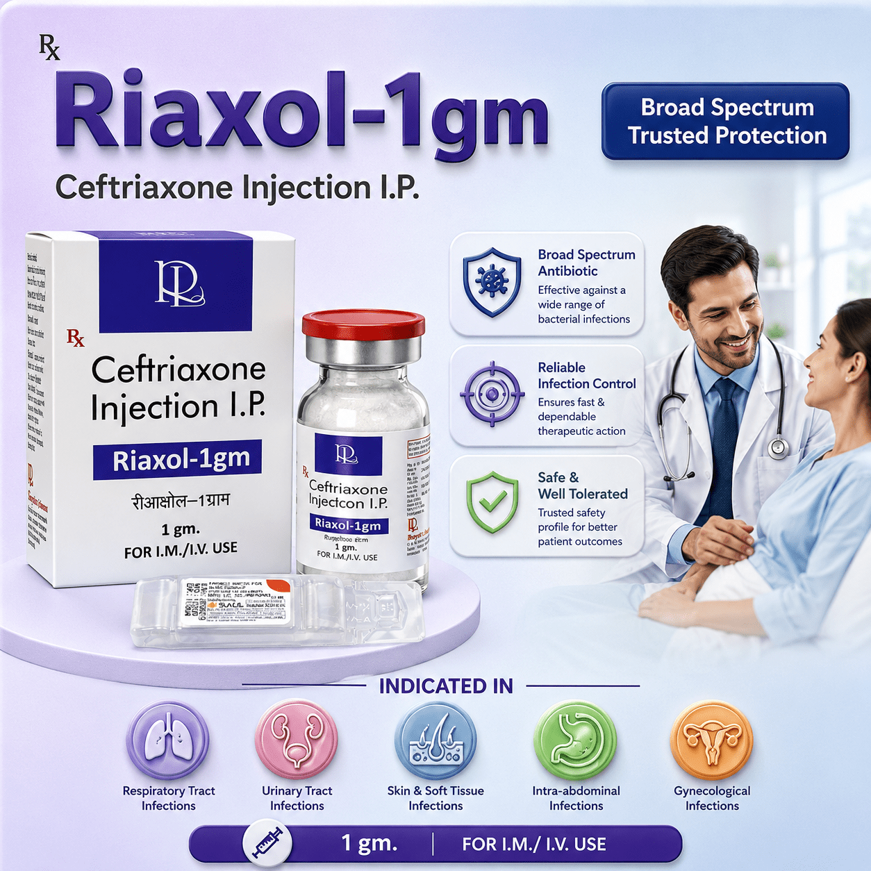 RIAXOL-1gm Inj. , Mrp : 67.00 - Image 2
