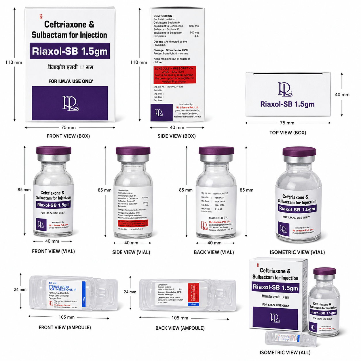 RIAXOL-SB 1.5 Inj. , Mrp : 178.00 - Image 4
