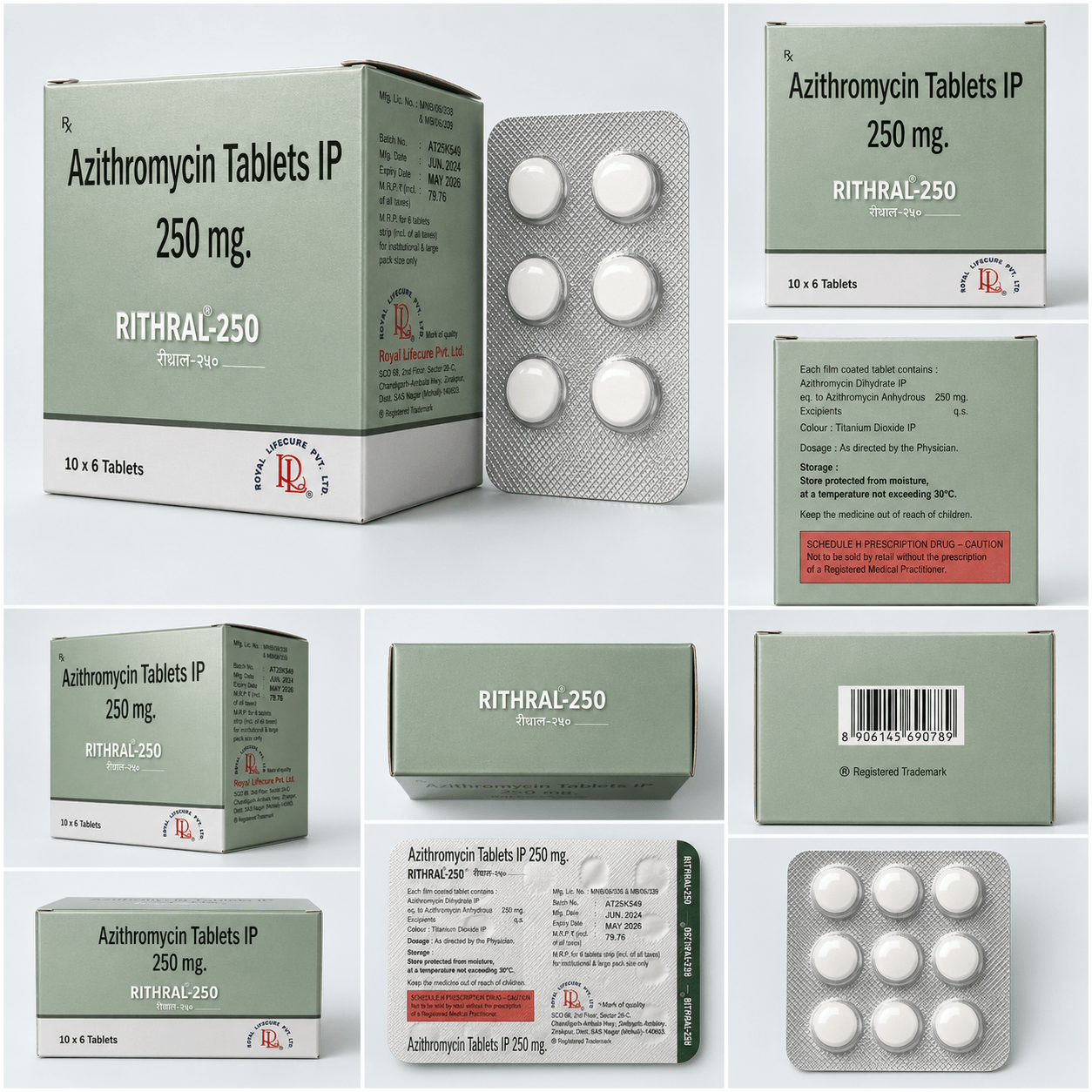 RITHRAL-250 , Mrp : 75.00/6 Tablet - Image 4