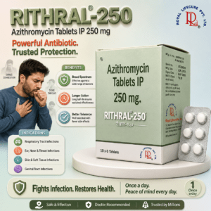 RITHRAL-250 , Mrp : 75.00/6 Tablet