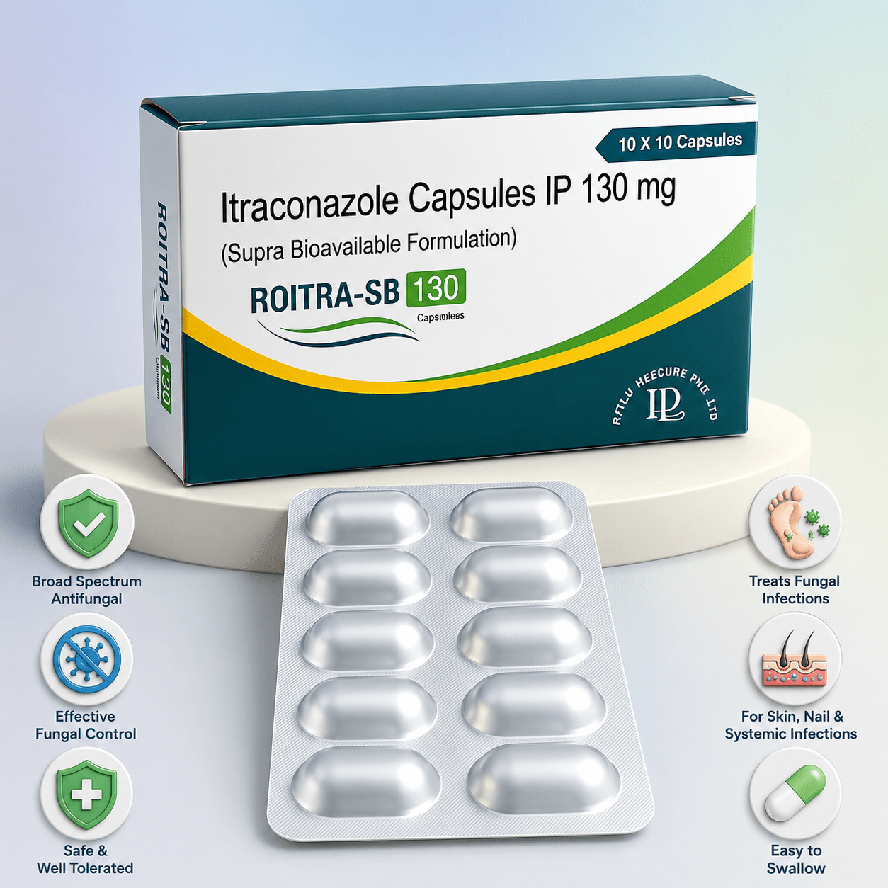 ROITRA-SB 130 , Mrp:374.00/10 Cap. - Image 3