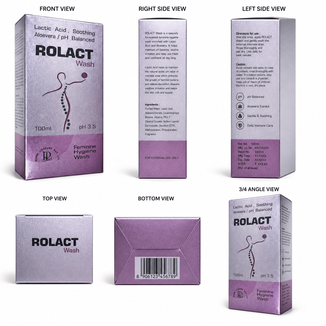 ROLACT Vaginal Wash , Mrp : 180.00 - Image 4