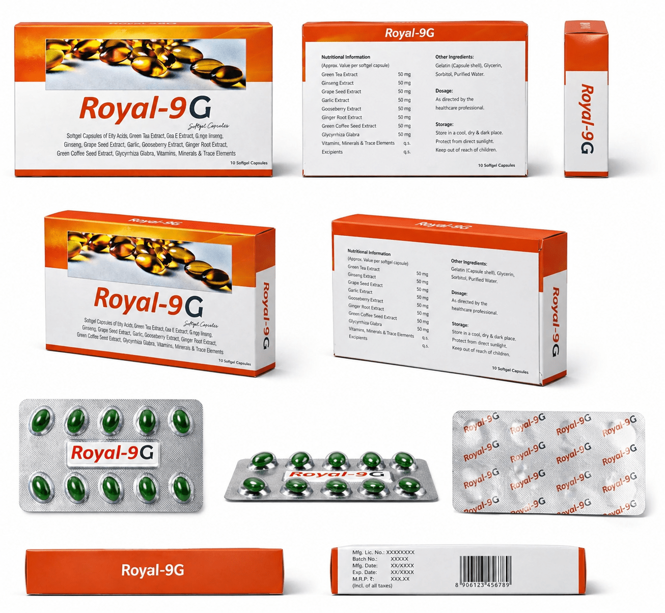 ROYAL-9G , Mrp : 258.00 / 10 Cap. - Image 4
