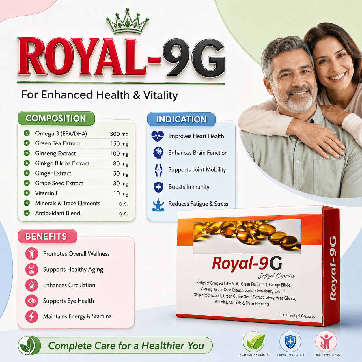 ROYAL-9G , Mrp : 258.00 / 10 Cap. - Image 2