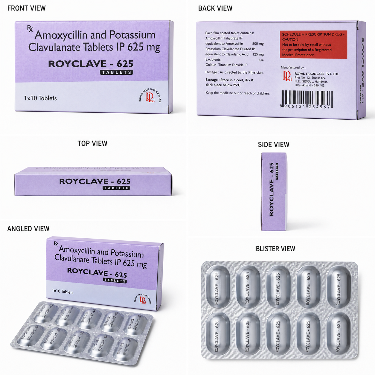 ROYCLAVE-625 , Mrp:196.00/10 Tab. - Image 4
