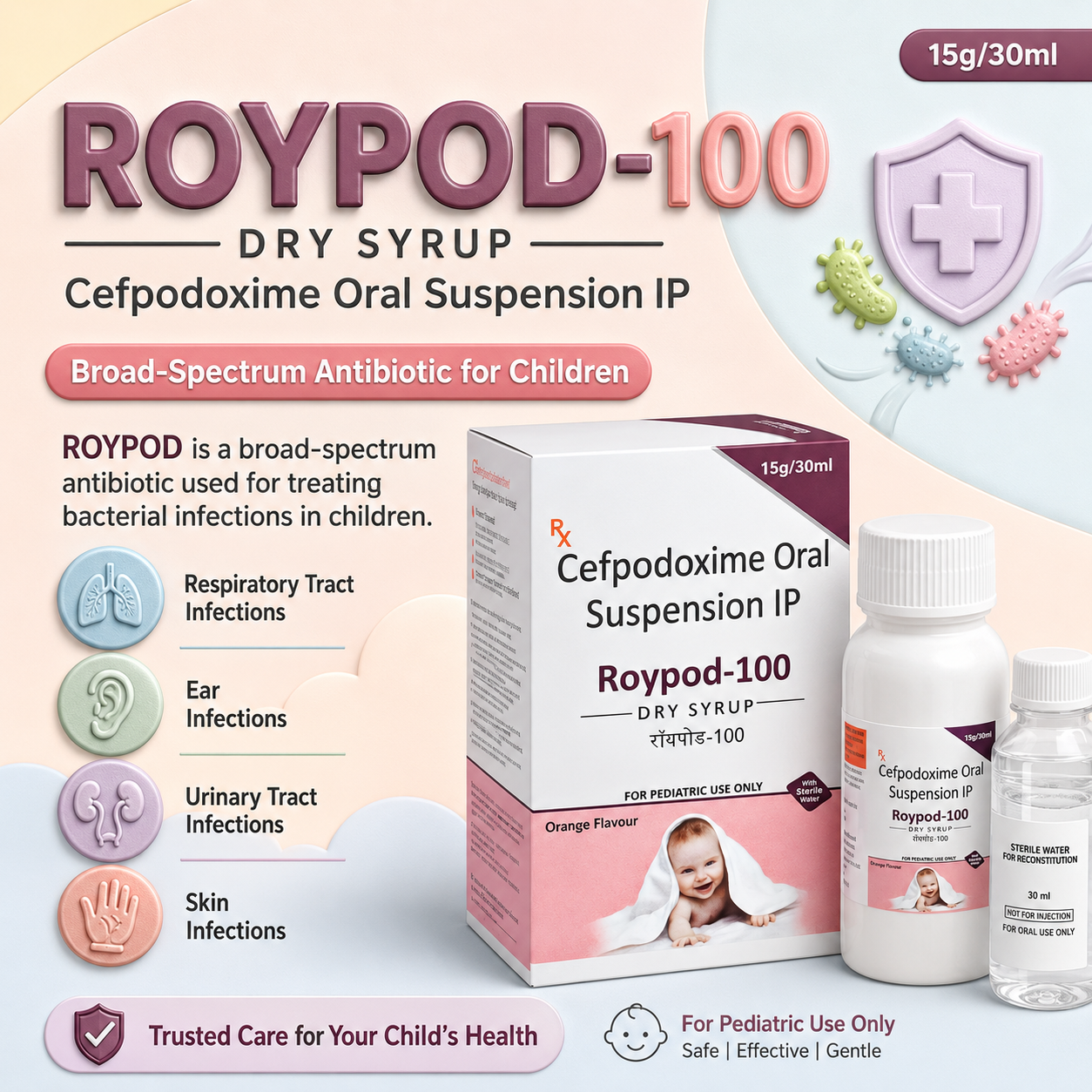ROYPOD-100 Dry Syp. , Mrp:162.00
