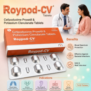 ROYPOD-CV ,  Mrp : 290.00/10Tab.