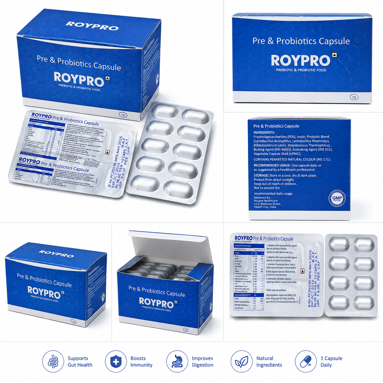 ROYPRO , Mrp. : 87.00 / 10 Capsule - Image 4
