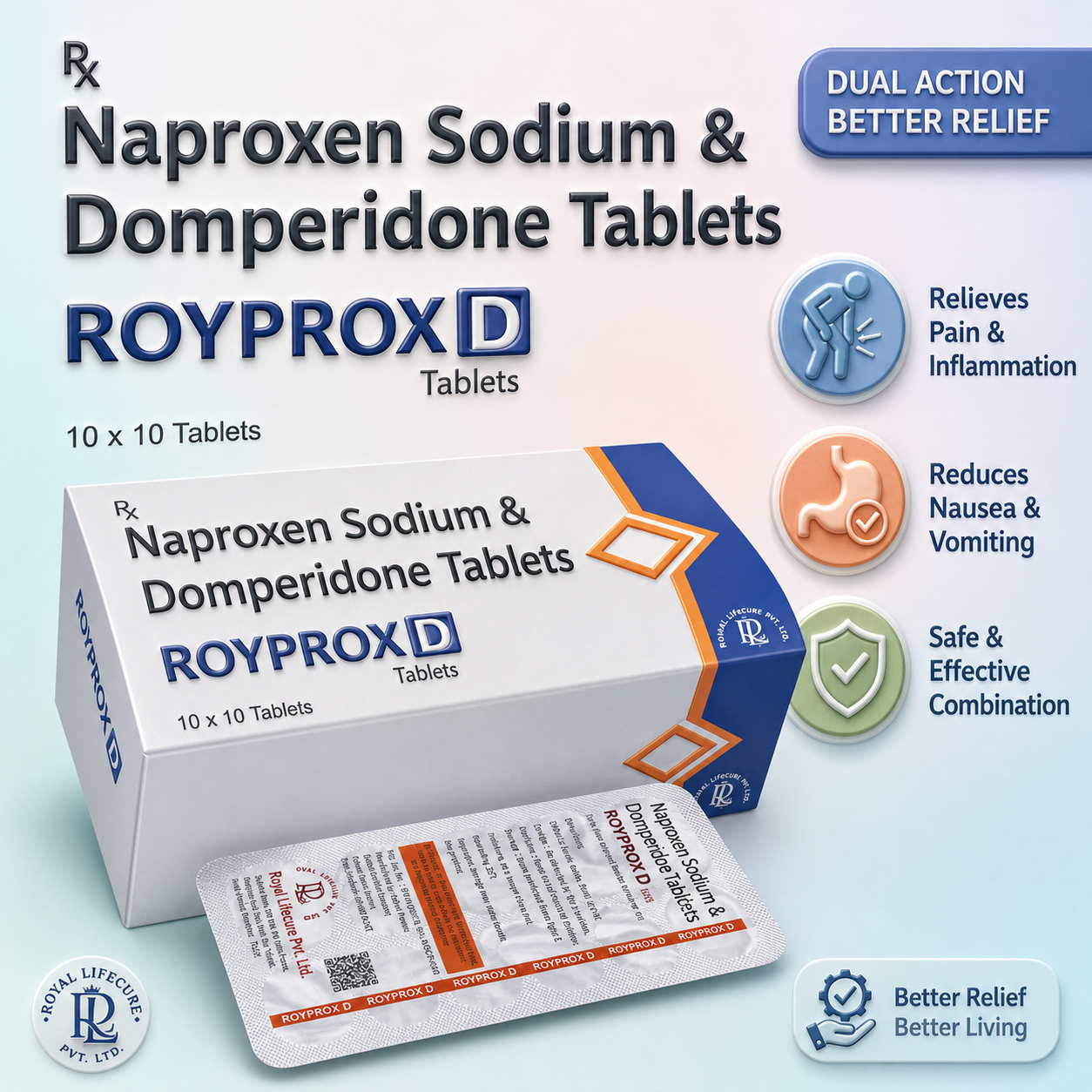 ROYPROX-D , Mrp : 160.00 / 10 Tab. - Image 3