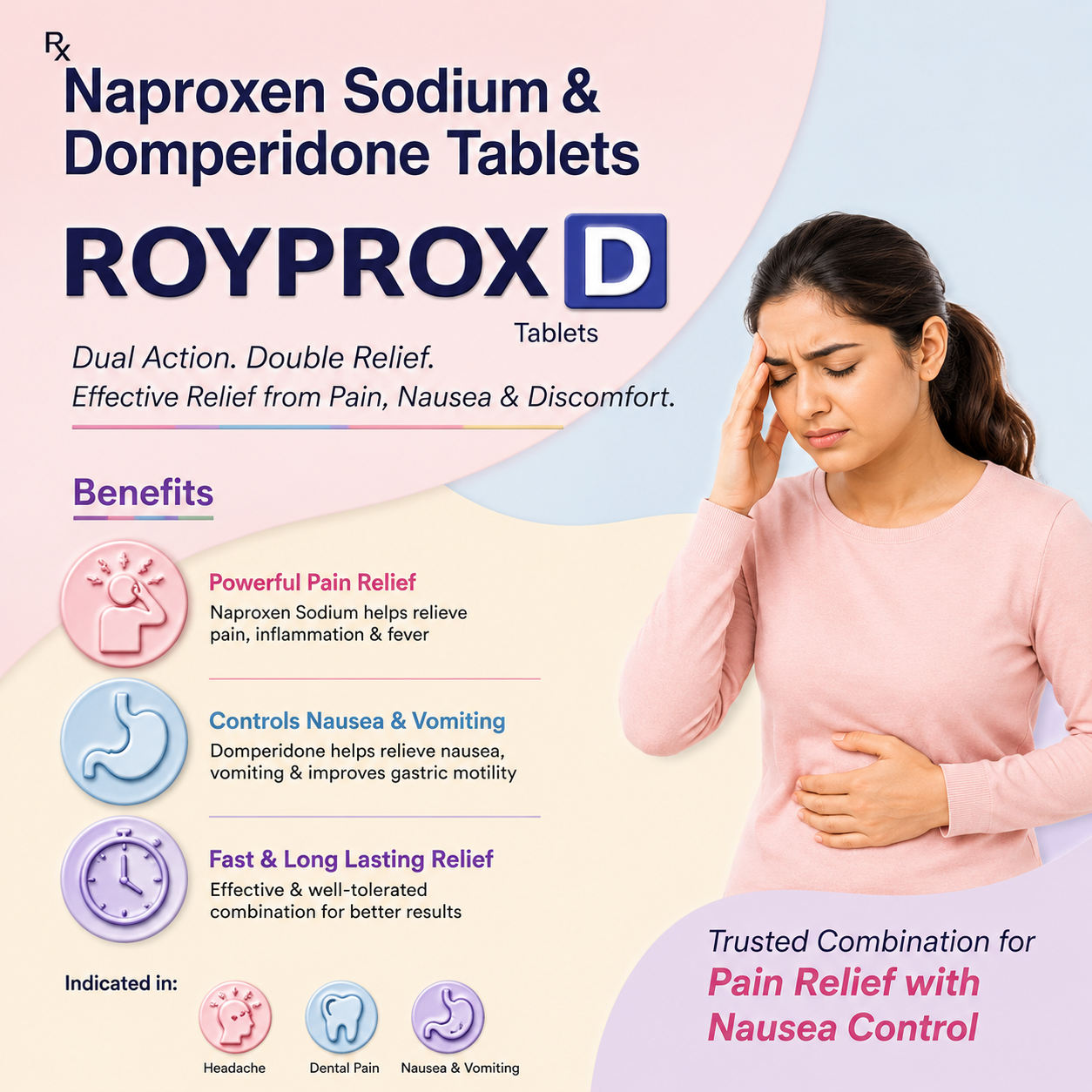 ROYPROX-D , Mrp : 160.00 / 10 Tab. - Image 2