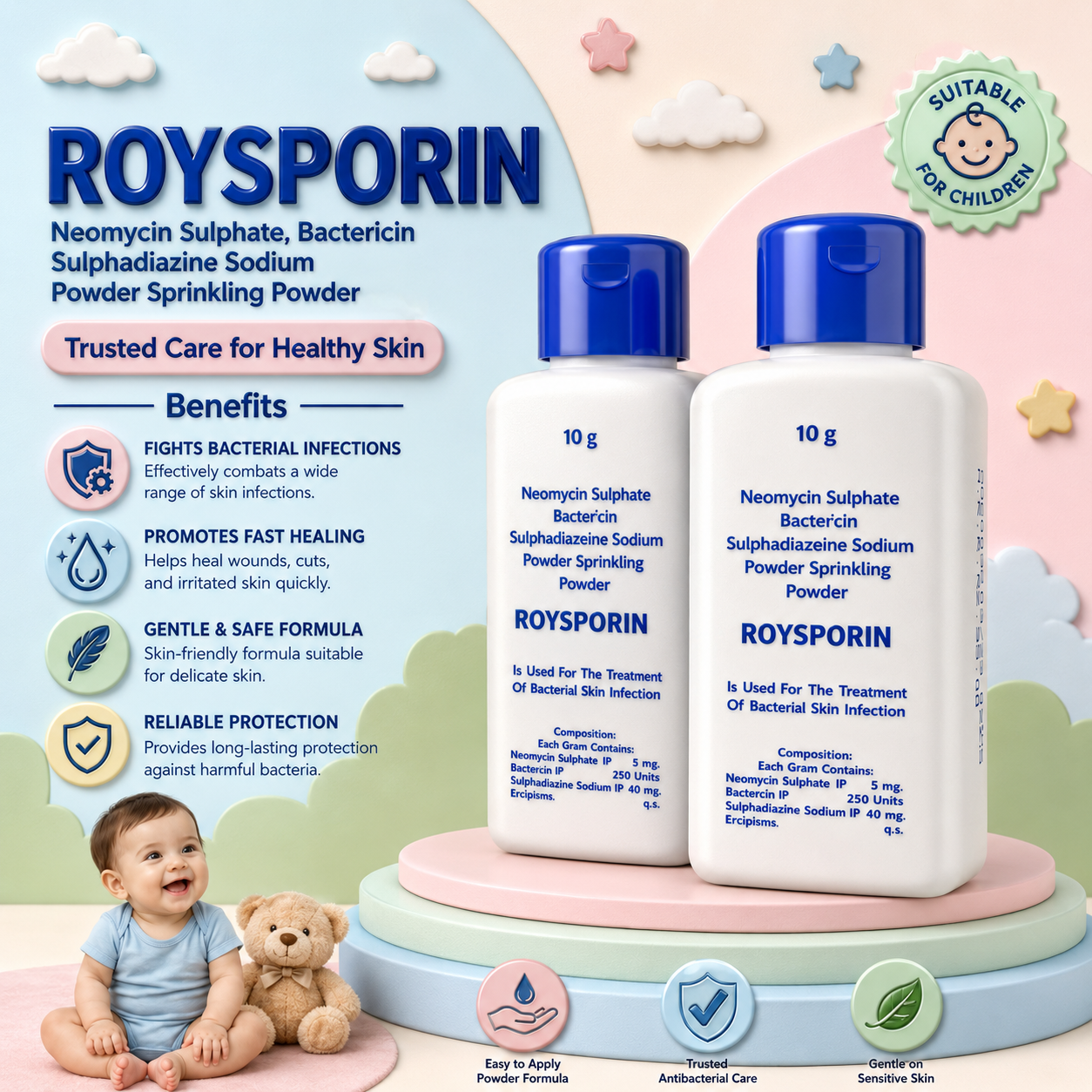 ROYSPORIN Powder , Mrp : 89.00