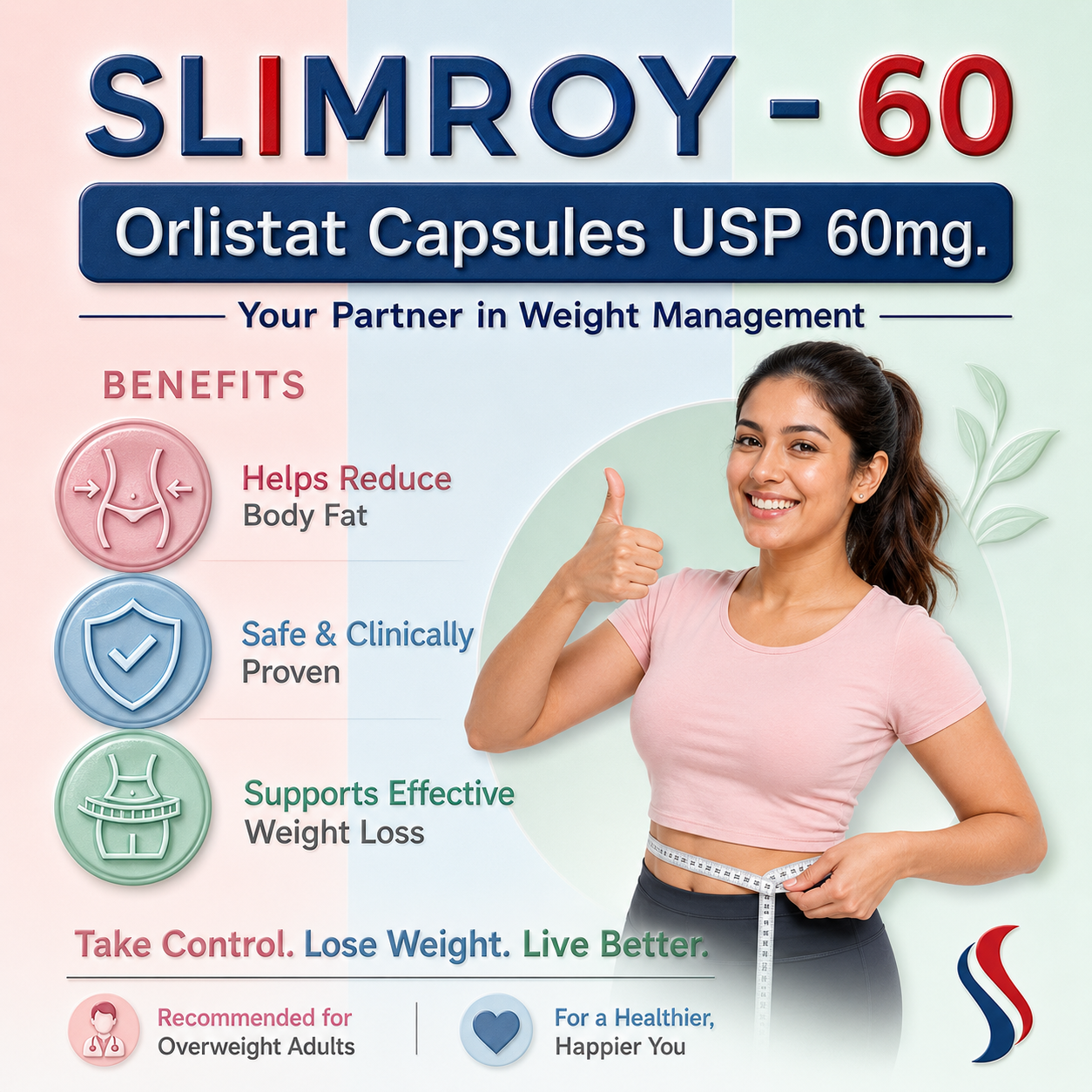 SLIMROY-60, Mrp : 186.00 / 10 Tab. - Image 2