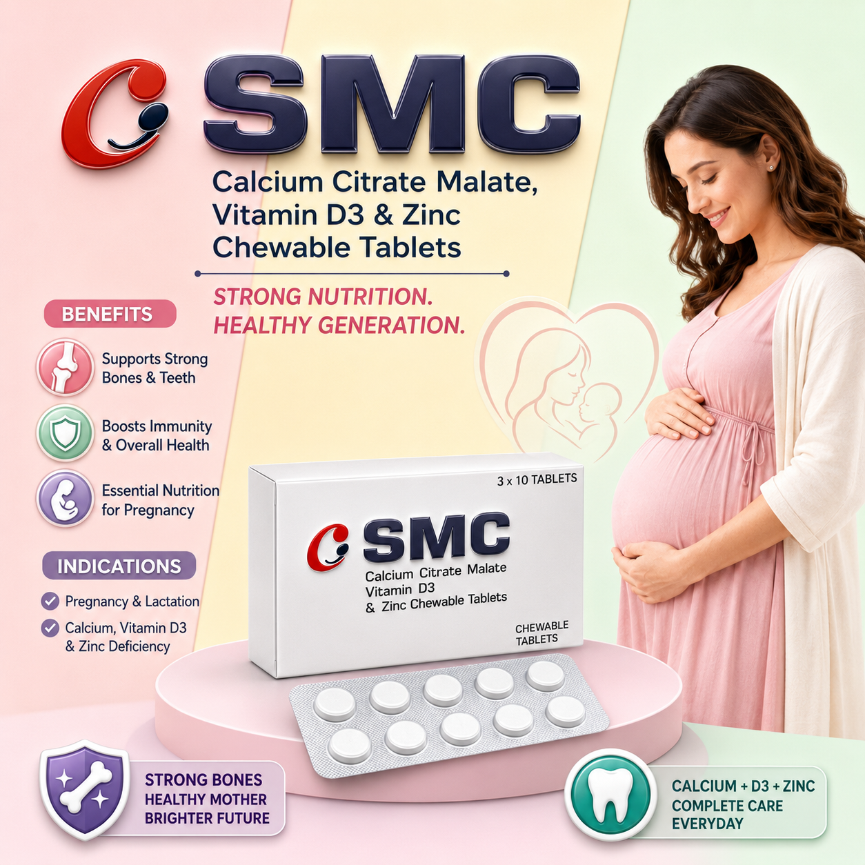 SMC , Mrp : 60.00 / 10 Tablet - Image 2