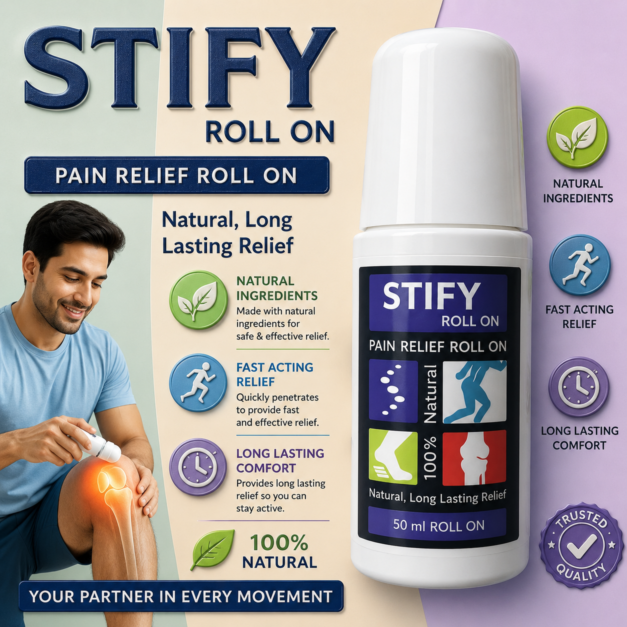 STIFY Roll On , Mrp : 130.00