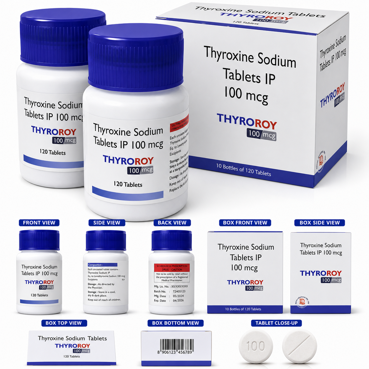 THYROROY 100,Mrp:164.00/120 Tab. - Image 4