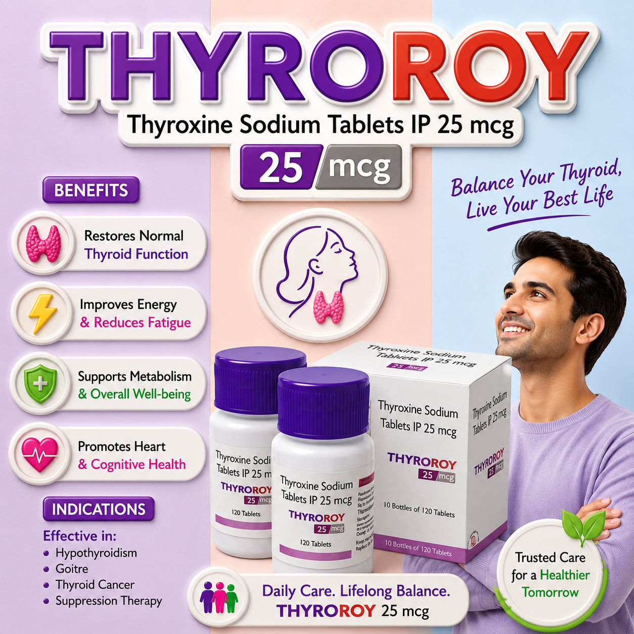 THYROROY 25 , Mrp : 178.00/120 Tab.
