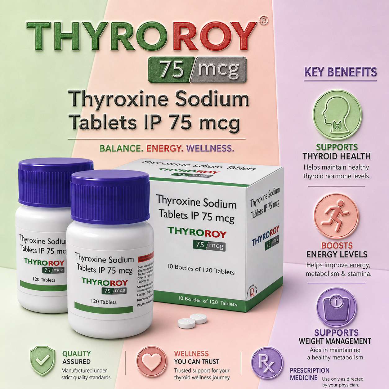 THYROROY 75 , Mrp : 180.00/120 Tab. - Image 3
