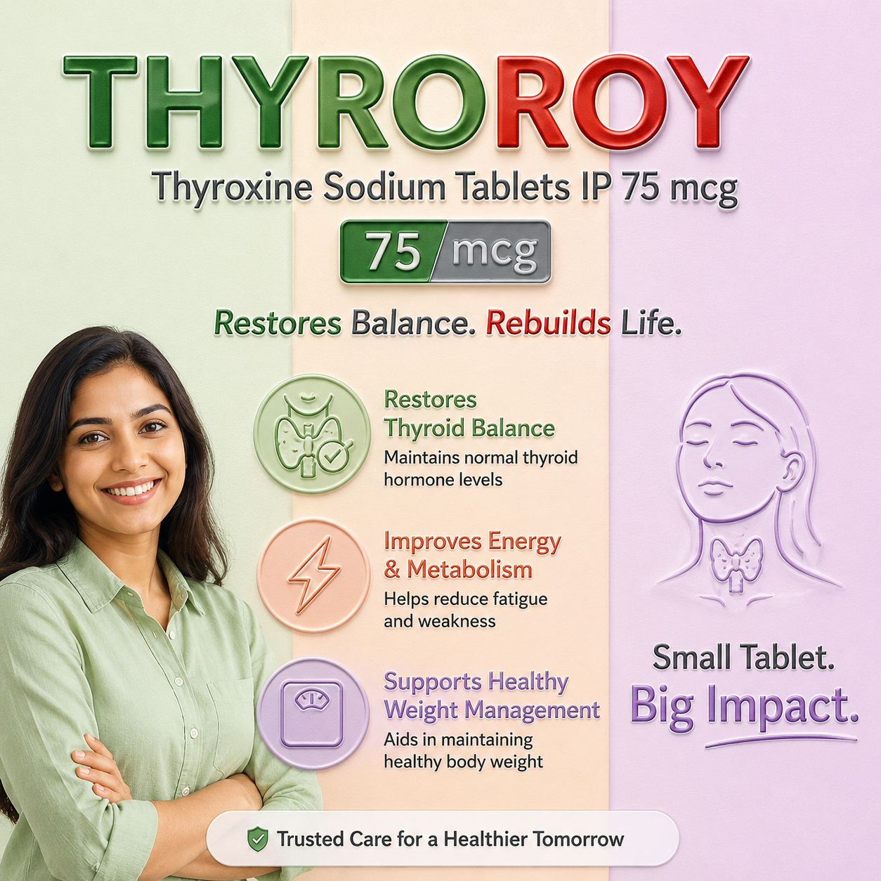 THYROROY 75 , Mrp : 180.00/120 Tab. - Image 2
