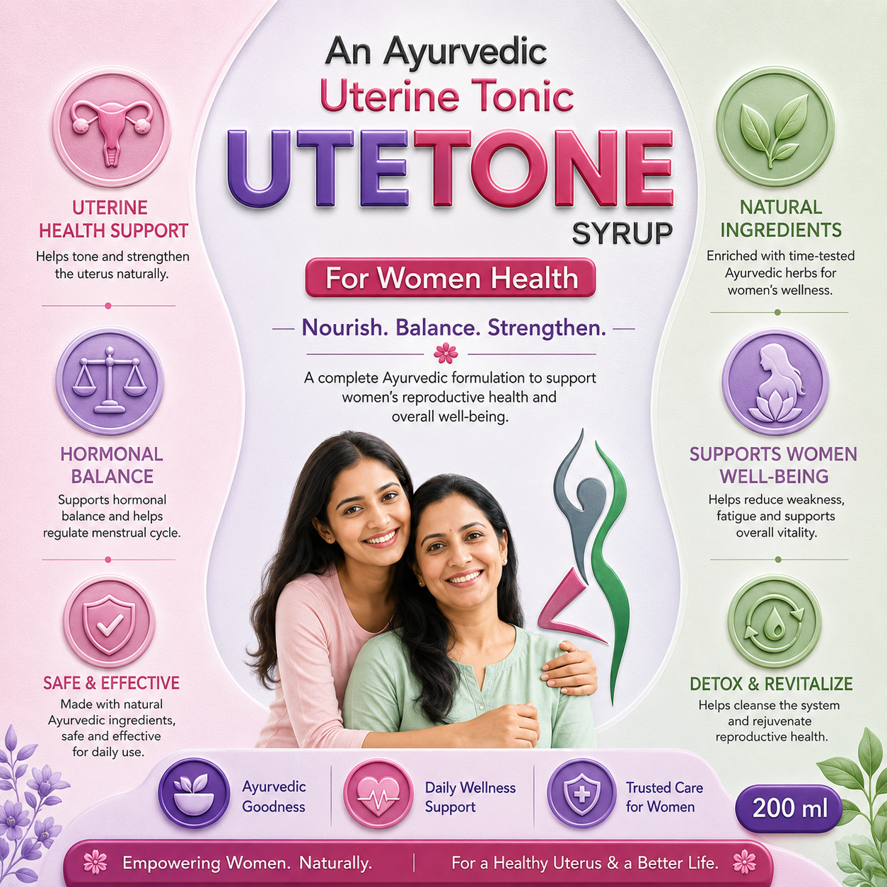 UTETONE , Mrp. : 164.00 / Bottle - Image 3