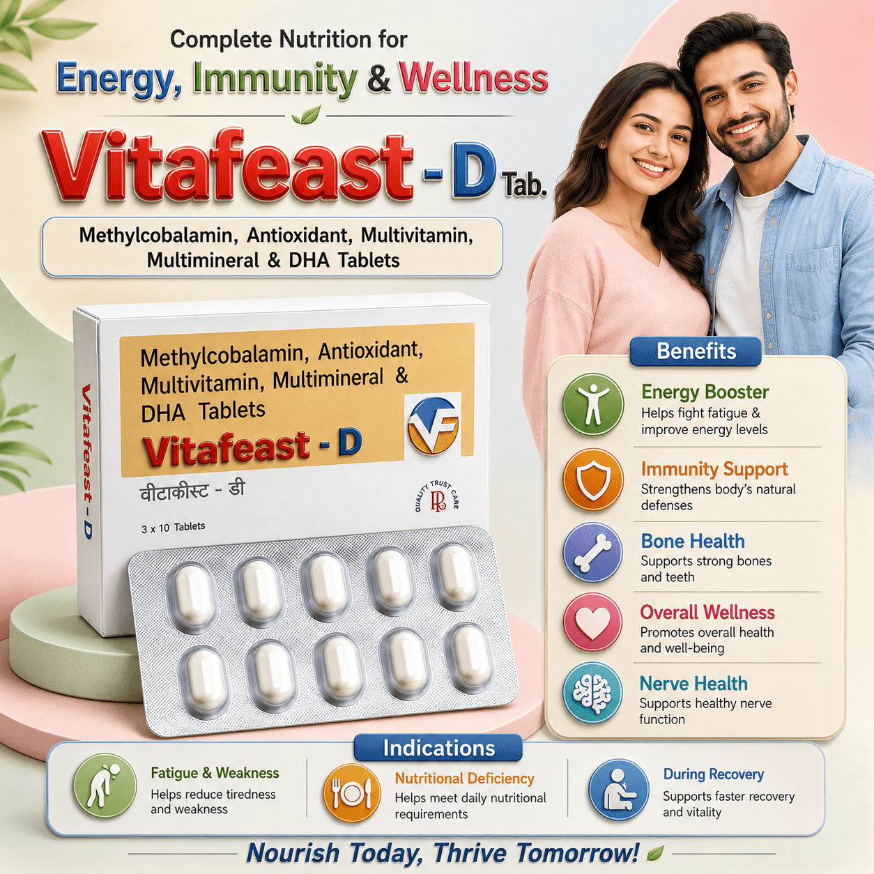 VITAFEAST-D , Mrp : 74.00/10 Tab. - Image 4
