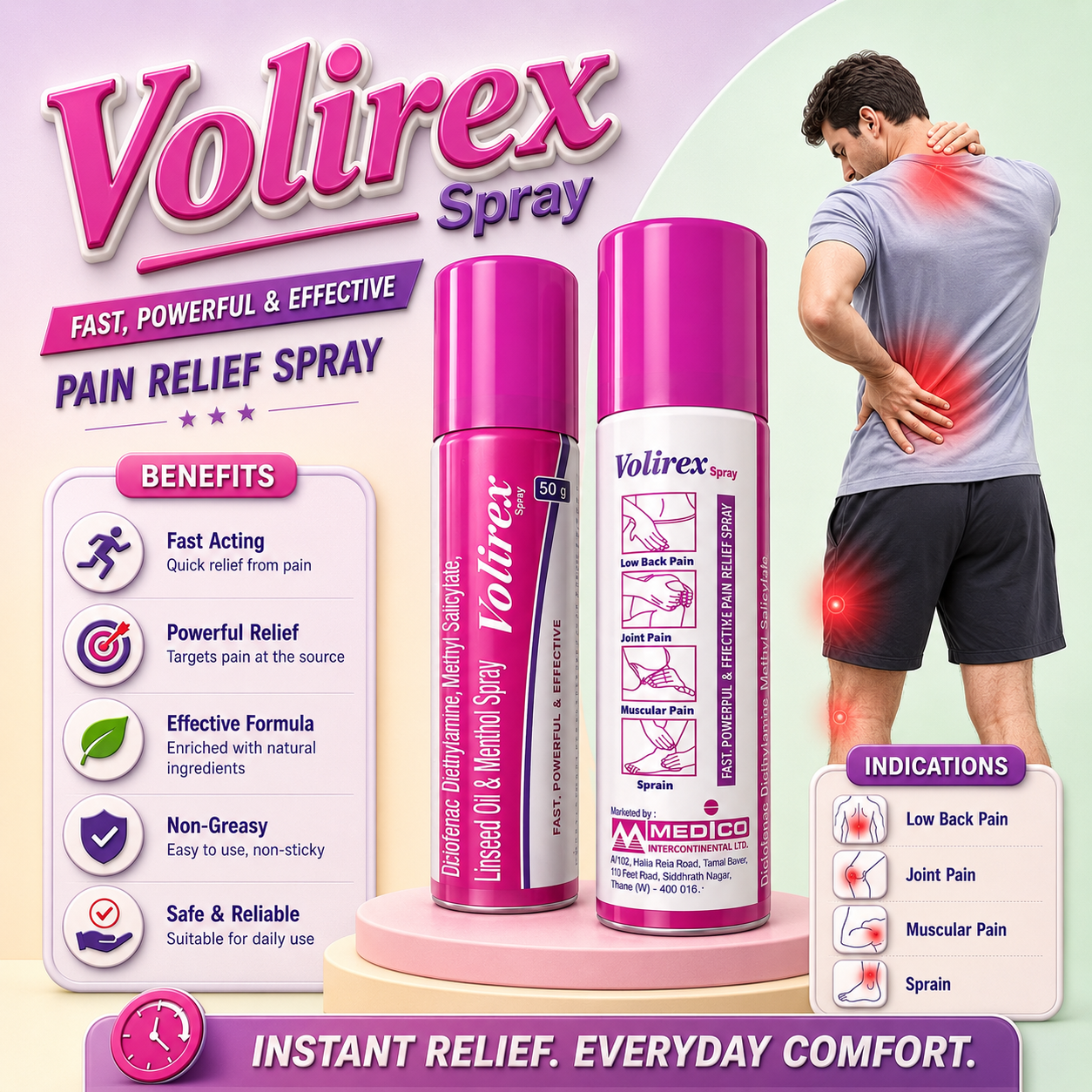 VOLIREX SPRAY , Mrp : 178.00