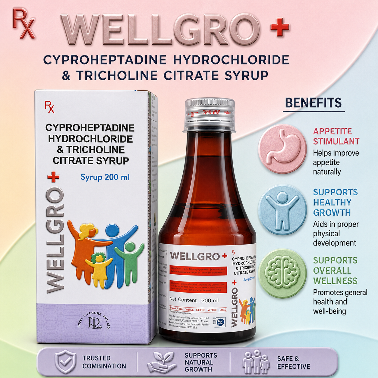 WELLGRO+ Syrup , Mrp : 145.00 - Image 2