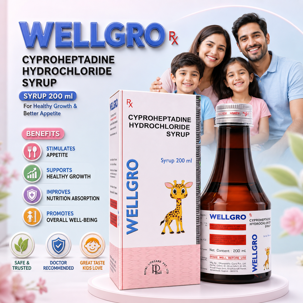 WELLGRO Syrup , Mrp : 130.00