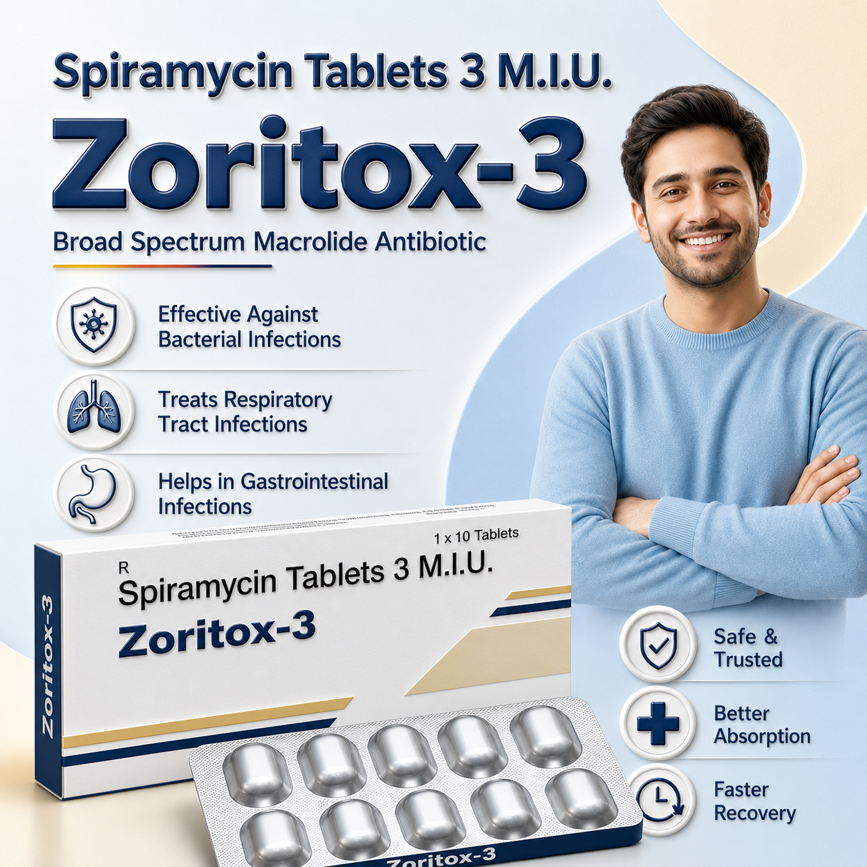ZORITOX-3 , Mrp. : 800.00/10 Tab. - Image 3