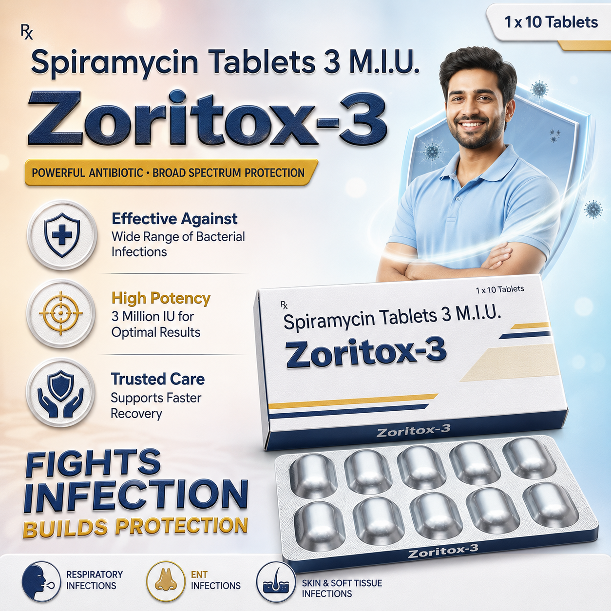 ZORITOX-3 , Mrp. : 800.00/10 Tab. - Image 2