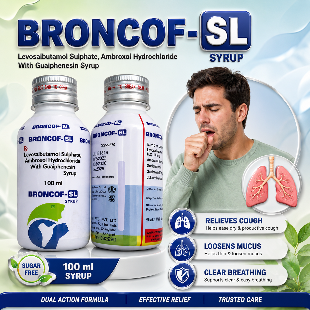 BRONCOF-LS Syrup , Mrp : 115.00