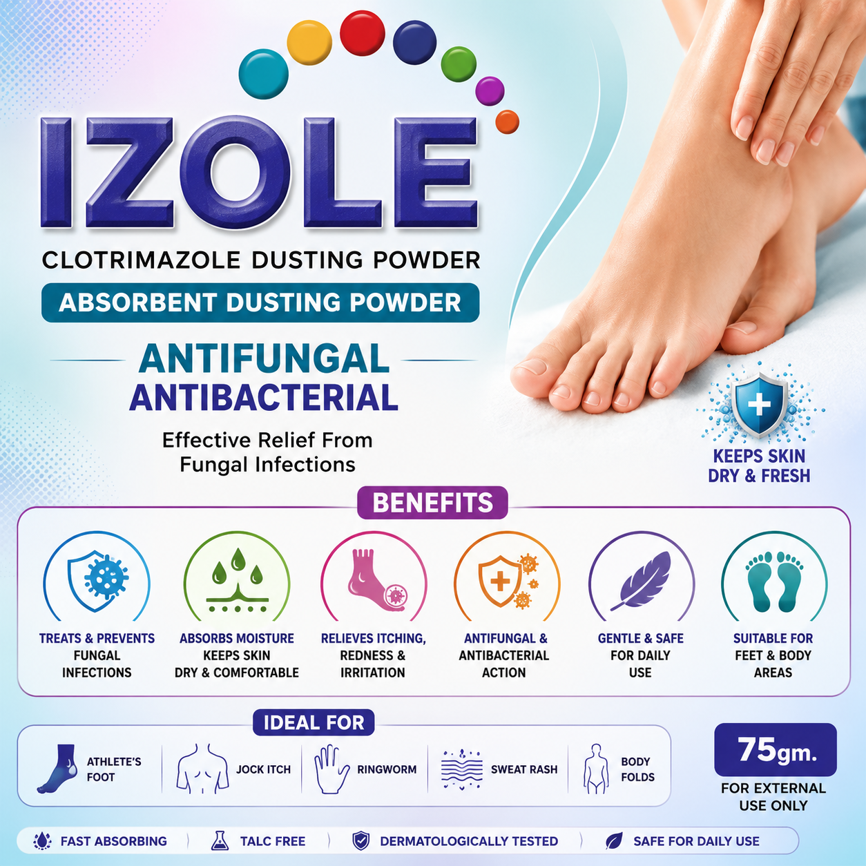 IZOLE Powder , Mrp : 135.00 - Image 2