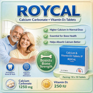 ROYCAL , Mrp : 58.00/10 Tab.