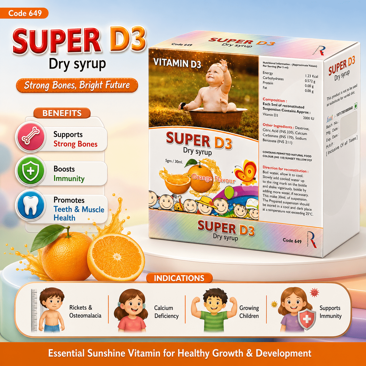SUPER D3 Dry Syrup 1