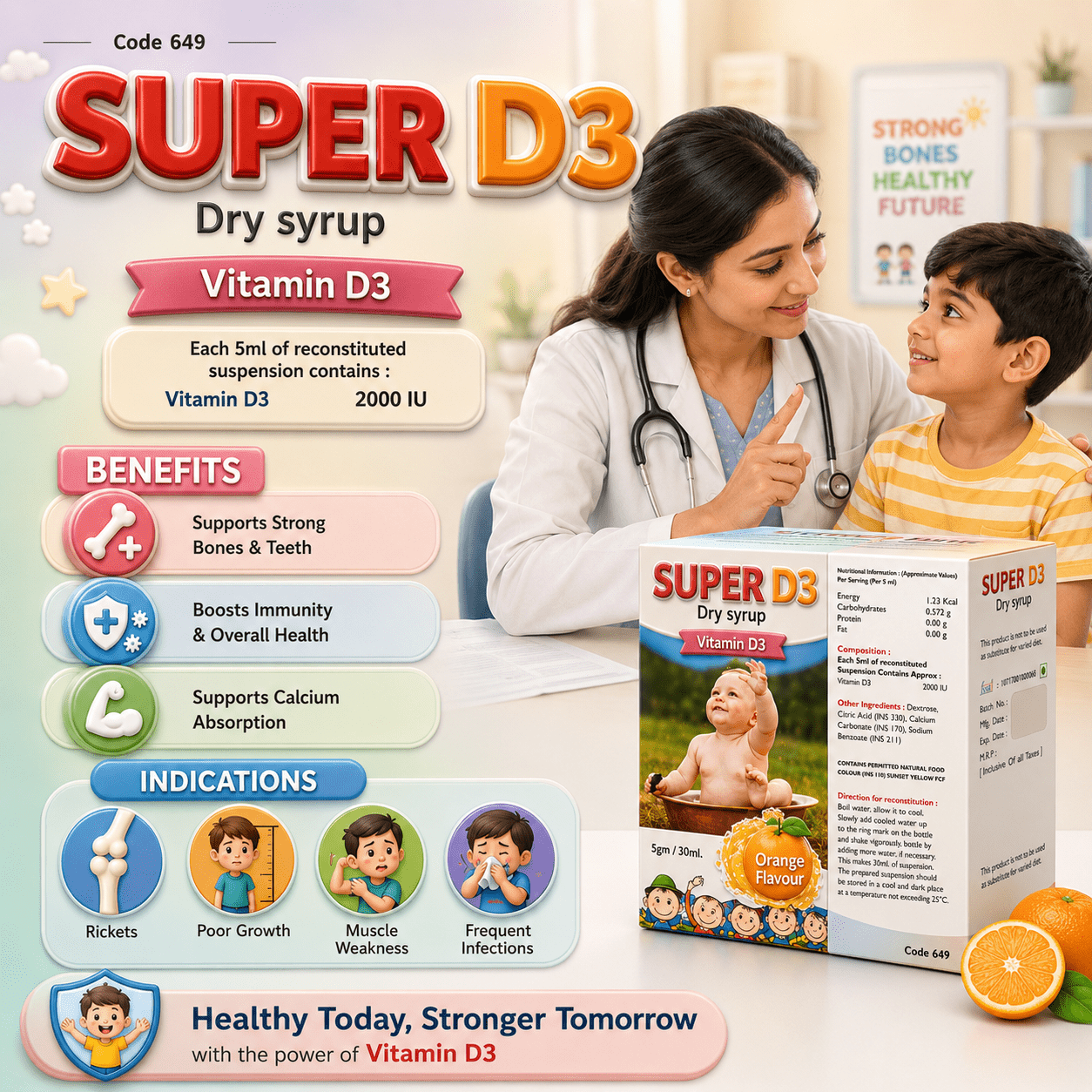 SUPER D3 Dry Syrup 1 - Image 3